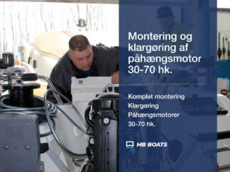 Klargøring og montering af mellemstore påhængsmotorer på 30-70 hk. i Sønderjylland