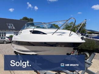 Galia 565 kabinebåd(brugt), monteret med Evinrude 150 hk. E-tech motor.