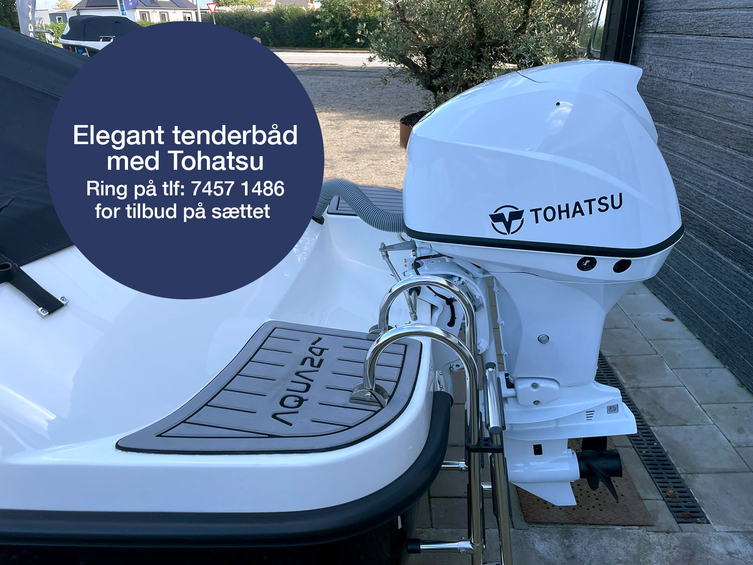 tenderbaade_miki_t5_sydjylland MIKI T5 er en tenderbåd med et tidsløst design og smukke organiske linjer, udført i materialer af høj kvalitet og gennemførte detaljer overalt. Pakketilbud med Tohatsumotor