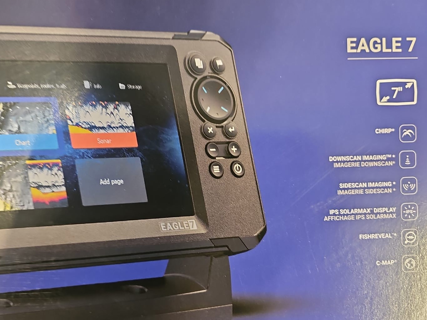 eagle7_fishfinder_forhandler Lowrance Fishfindere gør det nemt at navigere, og lokalisere nye fiskesteder