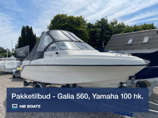 Pakke-tilbud - brugt, men velholdt Galia 560 med 100 hk. Yamaha motor