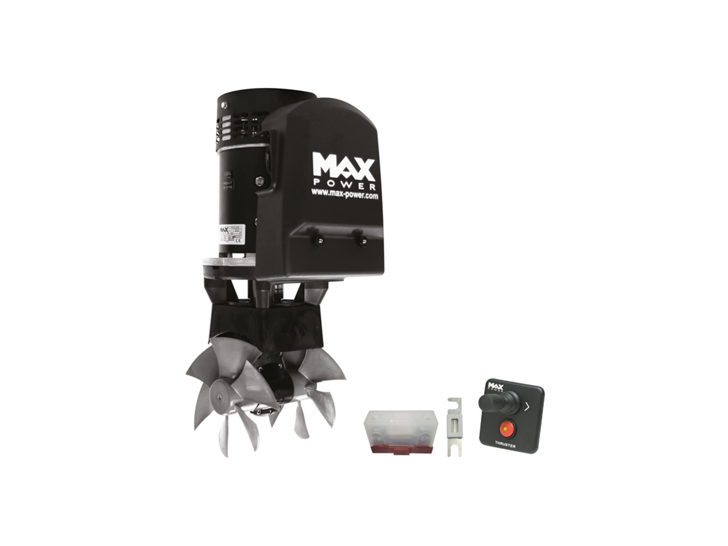 maxpower_CT125_bovpropel_kit_24v_sydjylland Forhandler i Sydjylland af Max Power Bovpropel Kit CT125 – 24V med Joystick og Sikringsholder – til 34-59 fods både